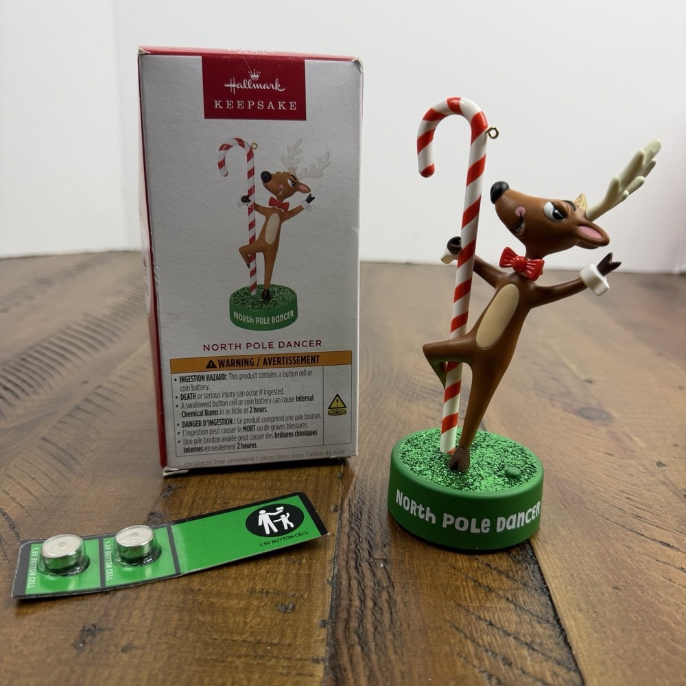Hallmark Magic Keepsake Ornament North Pole Dancer Stage Show Reindeer NEW